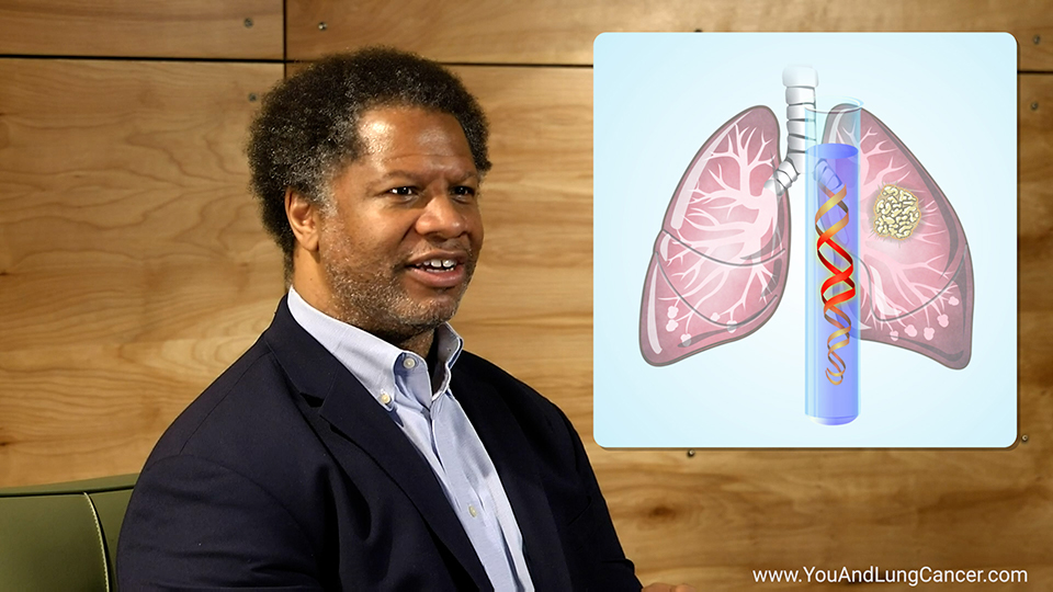 What is 'comprehensive biomarker testing' and why is it important in lung cancer?