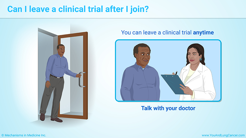 Can I leave a clinical trial after I join?